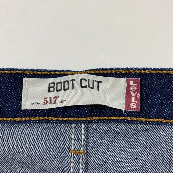 NWOT Levi's 517 Bootcut Jeans 38 x 32 Blue Cotton Boot Cut - Picture 7 of 14